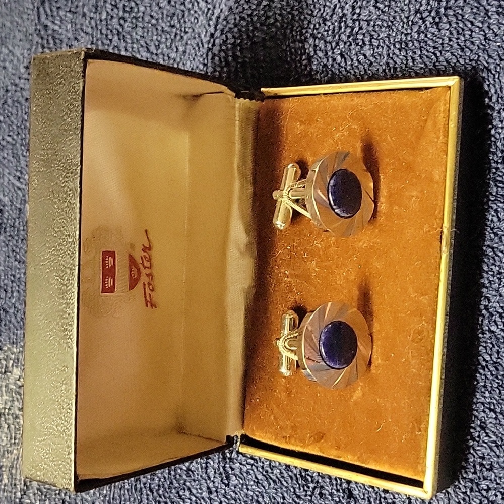 Foster vintage cufflinks in box nos